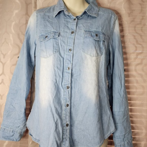 Noble U Los Angeles Button up Shirt size Large - Picture 1 of 4